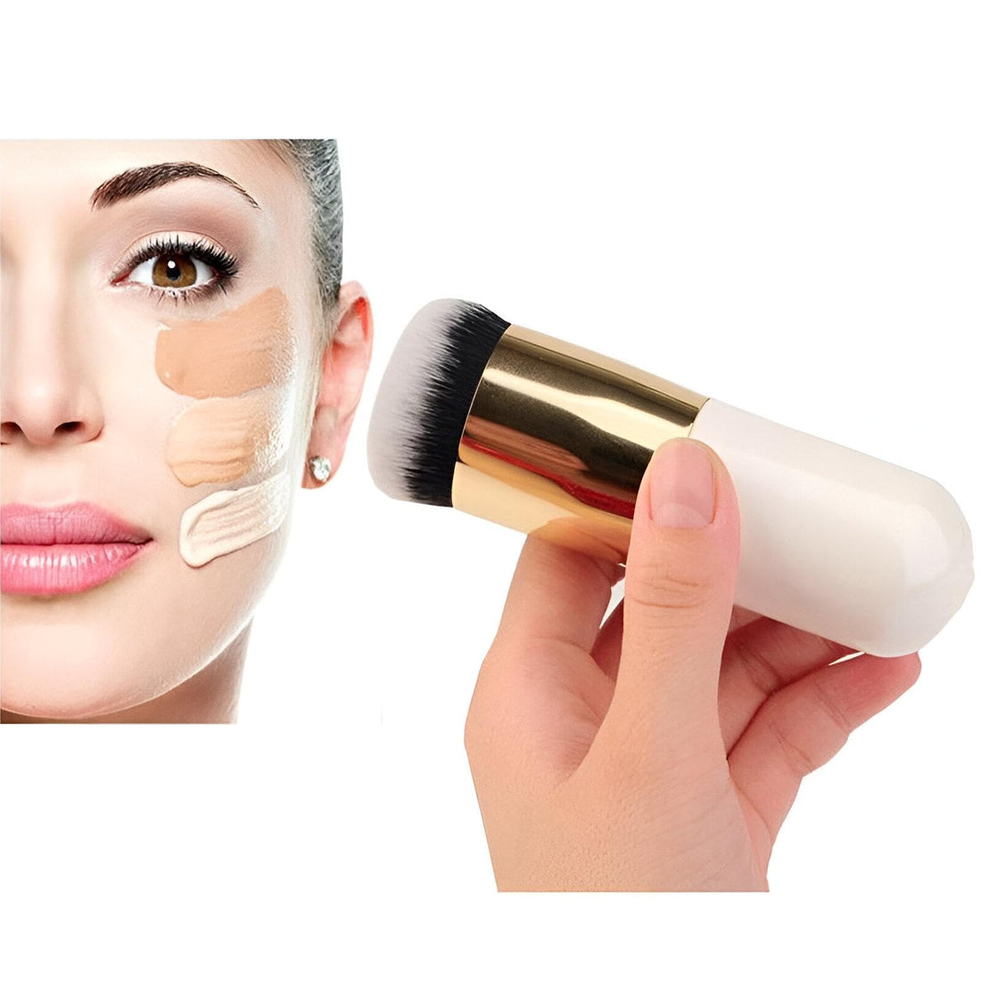 Professional Makeup Brush - A Must-Have Tool for Perfect Foundation Concealer Blush Applicator Perfect for Achieving Glamorous Look with Smooth Blending Techniques (1pcs)