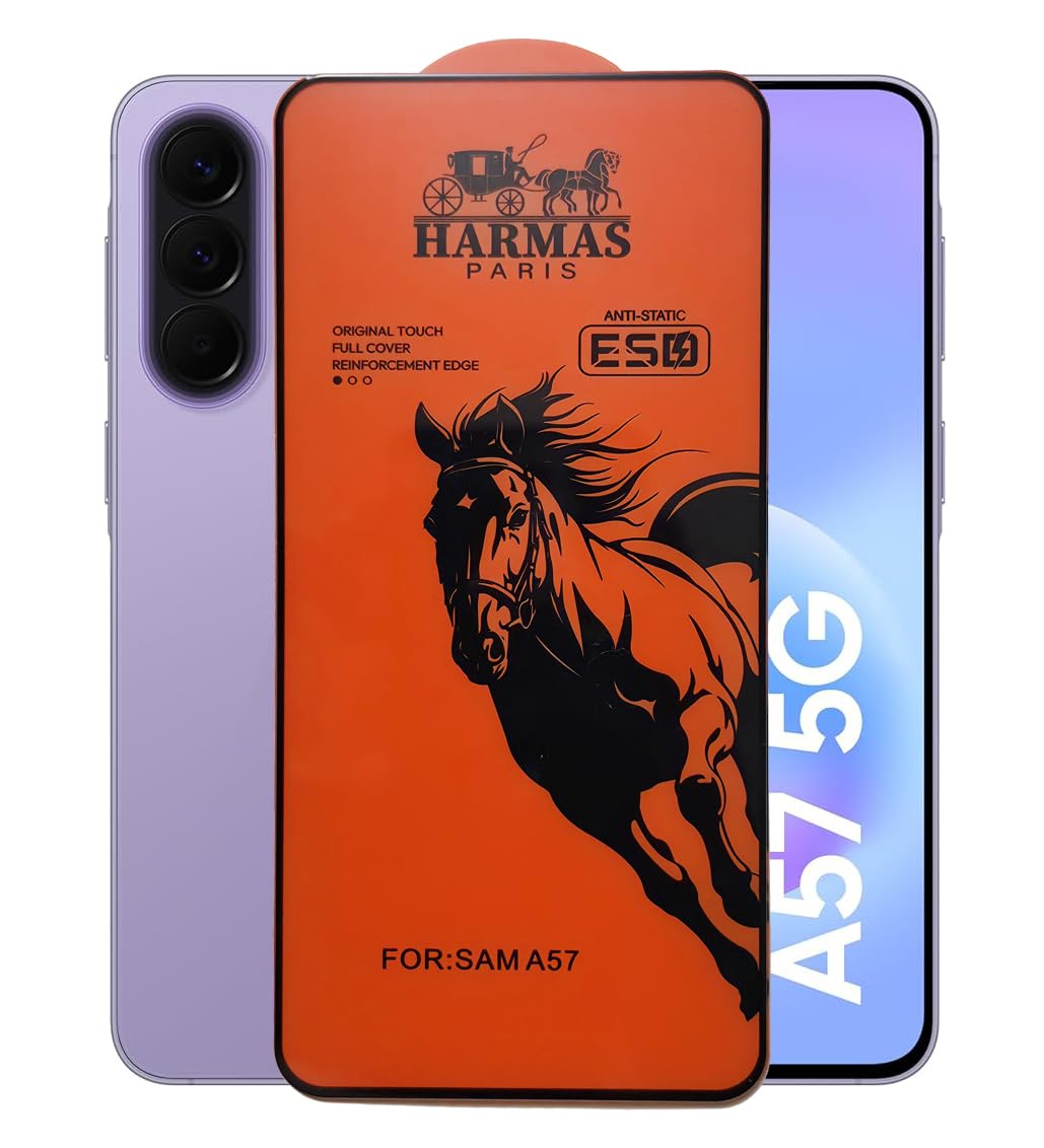 Black.Horse Screen Protector Super Glass Tempered 9H, For Samsung Galaxy A57 / S25 FE Front Screen Protector Anti-Static