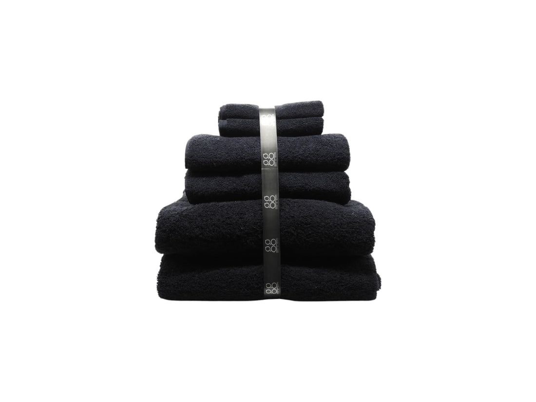 Complete set 6 Towles Black (2 90 * 150_ 2 50 * 100_ 2 30 * 50) (cotton 100%)