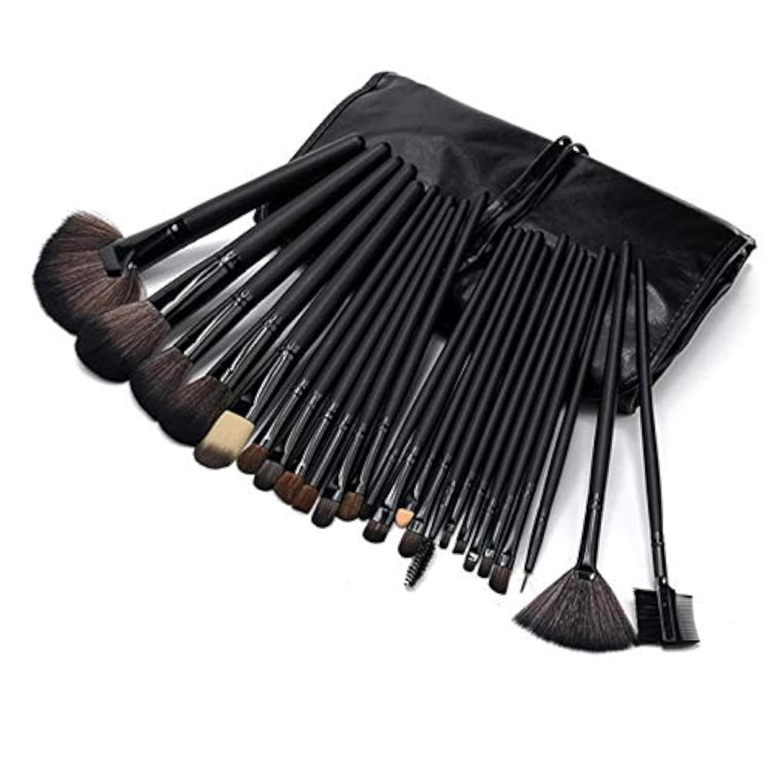 Woman's 32 Branch Make-up Brush Set with Wooden Handle