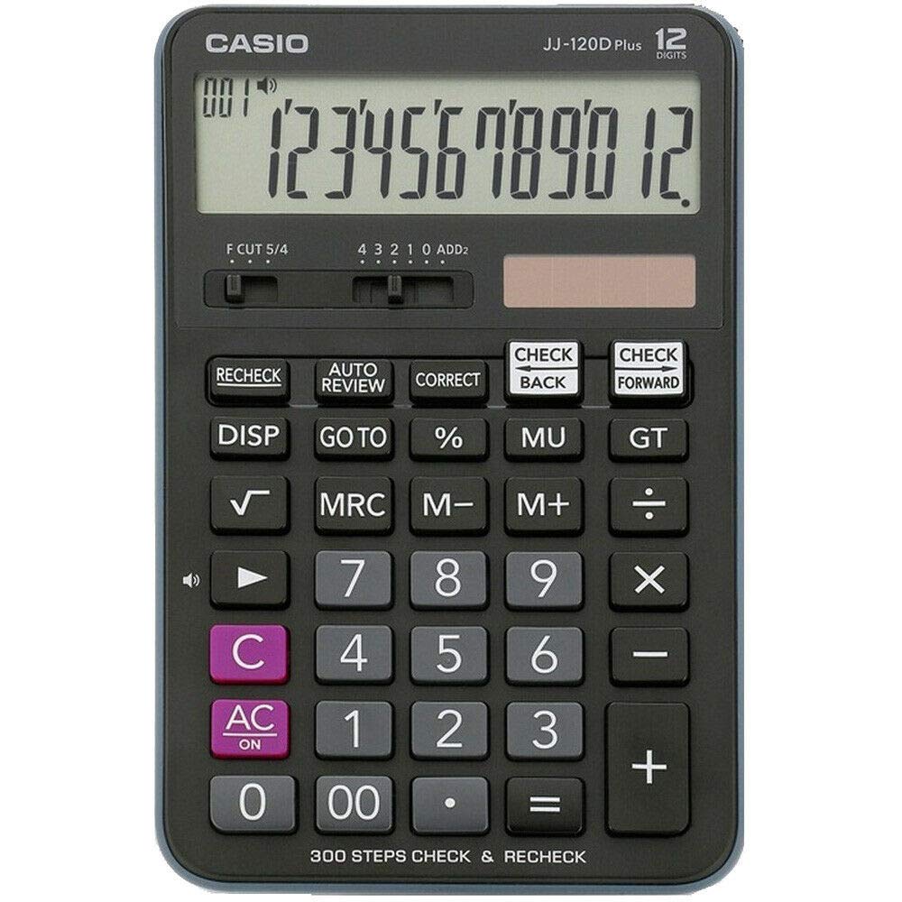 Casio jj 120dplus 300 steps check & correct desktop calculator