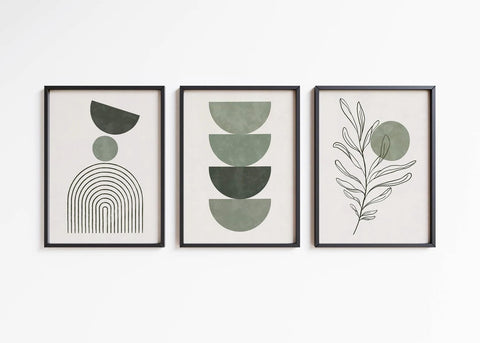 Boho wall Prints - Boho Unframed Wall Art - Set of 3 Posters A4 21x29.7cm - Wall posters - wall decor