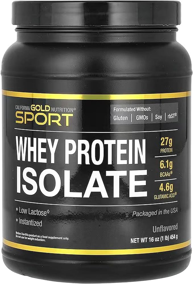 Whey Protein Isolate, Unflavored, 1 lb (454g)