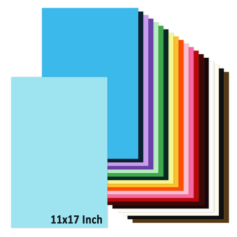 11x17 Large Cardstock A3 Color Paper Colored Card Stock 60 Sheets Multi-Color Poster Sheets 20 Colors 80lb Thick Printer Paper Display Board for Art and Crafts, Exhibits