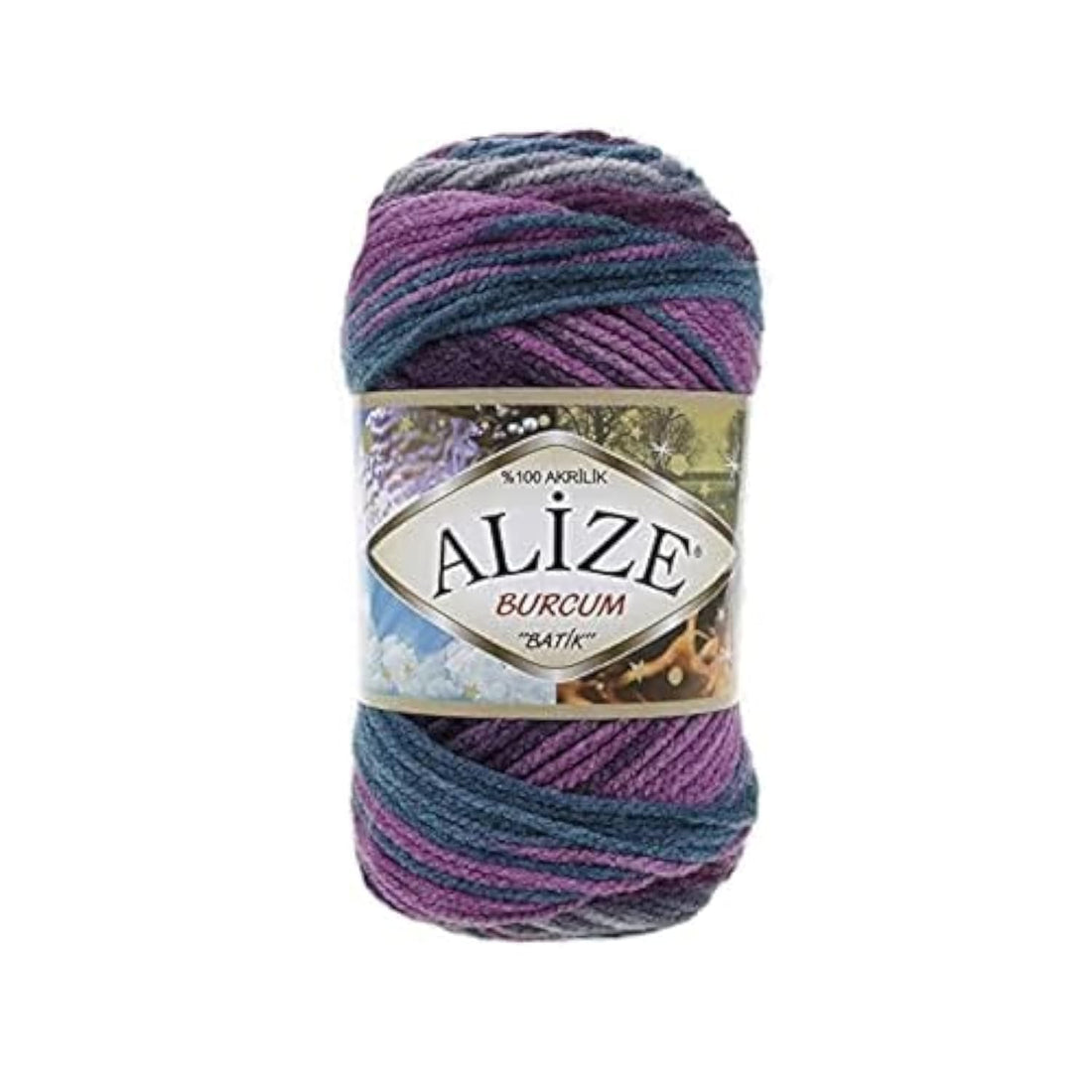 Alize BURCUM BATiK Multi Color 3366 - Crochet and Knitting Yarn