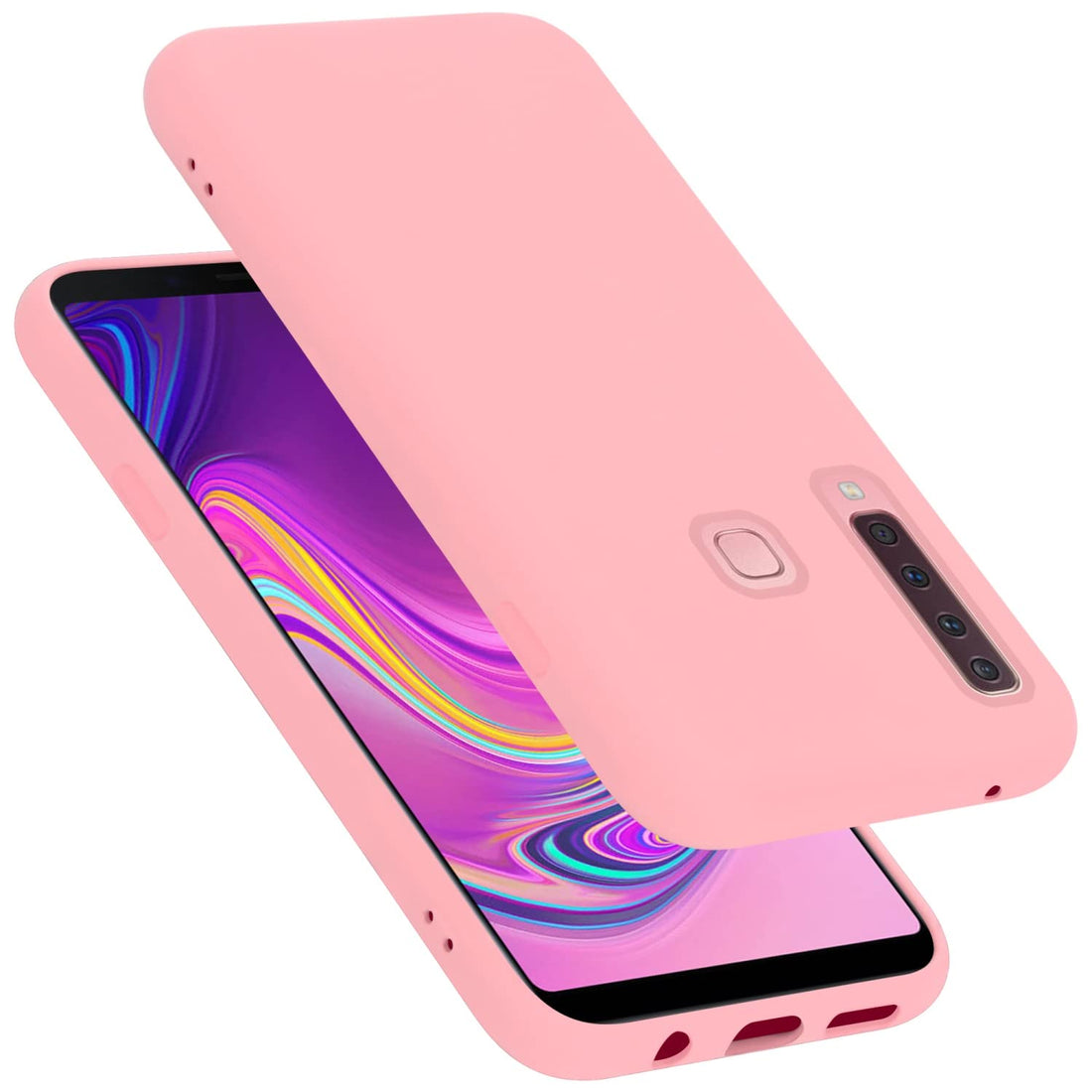 Cadorabo Case Compatible with Samsung Galaxy A9 2018 in Liquid Pink, Flexible TPU Silicone