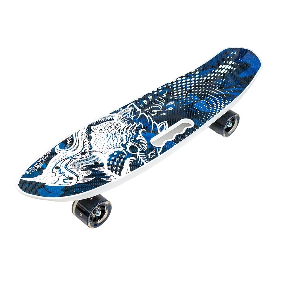 Dream Land Colorful Mixed Shapes Black Skate Board - 213