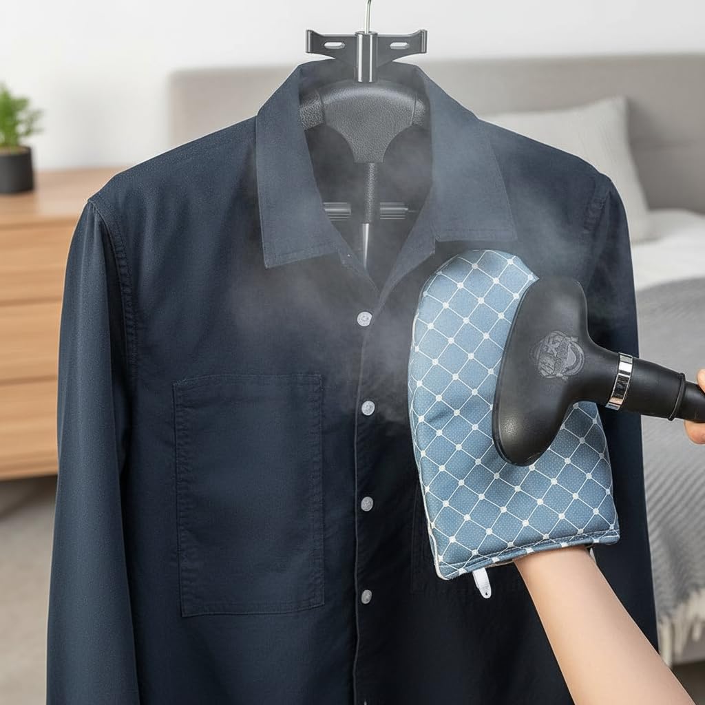Garment Steamer Glove, Portable Hand Board, Waterproof and Heat Resistant, Hand Protection Tool Perfect for Vertical and Manual Ironing to Straighten Collars and Sleeves Easily - Random Color Send