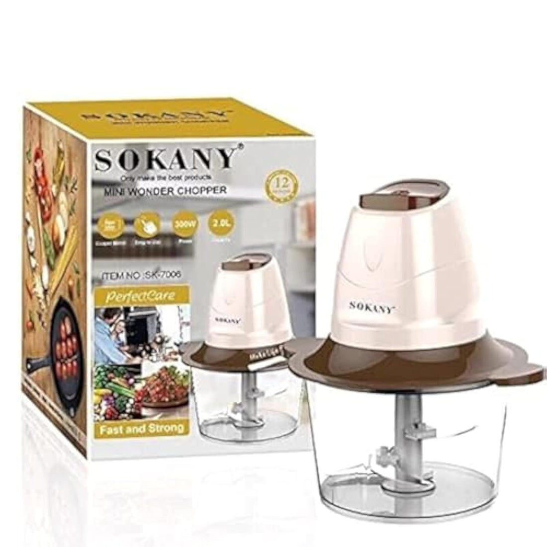 Sokany Chopper Blender, 2L