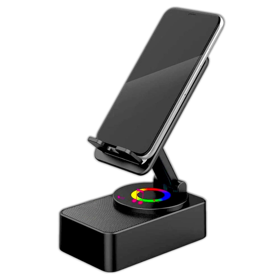 Portable Speaker Wireless Bluetooth | Multifunction & Safe | Stereo High - Quality Sound | Desktop Stand | Foldable | Phone Holder | 2000mAh Battery | Playtime About 7-10 Hours | Multicolor (M1 PLUS)
