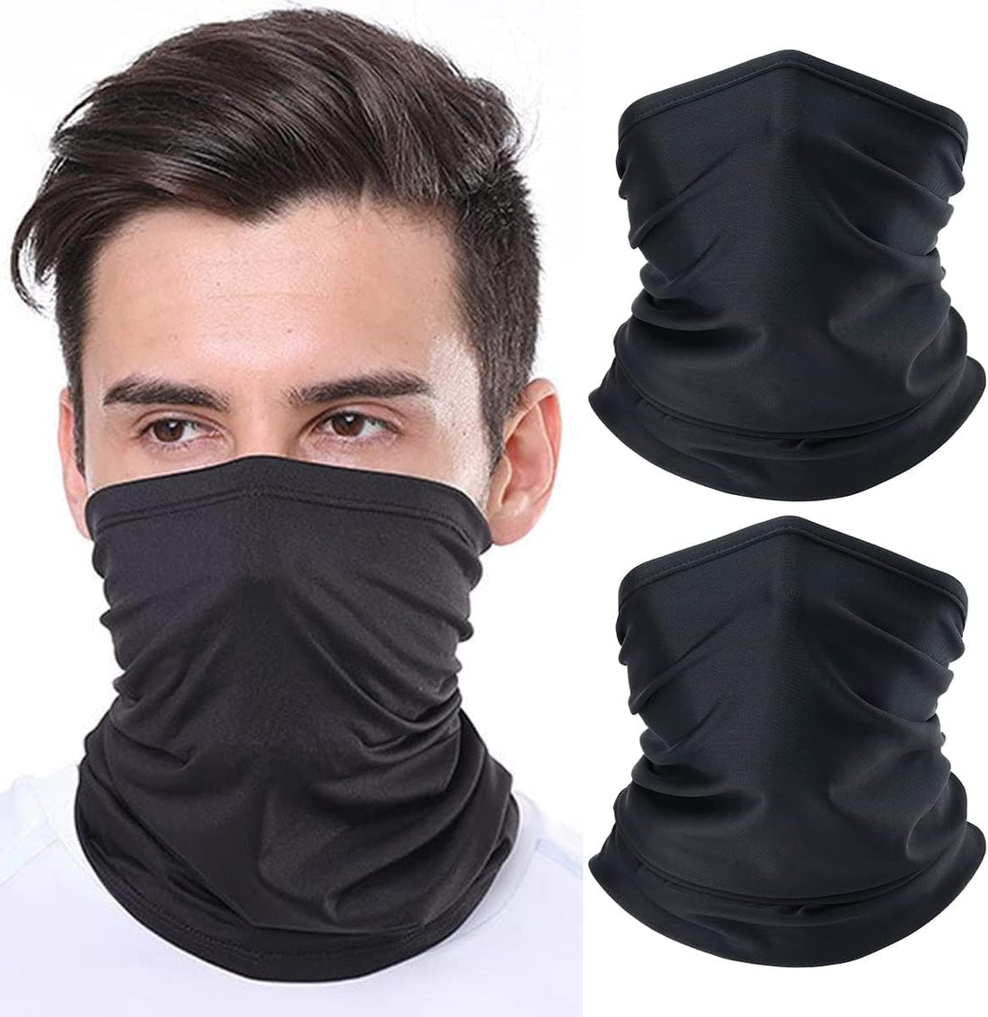 Panomi Biker Face Mask, Black, Dust-Proof and UV Resistant, Cycling Face Mask, Black, Breathable One Size One.Size One Piece by Targetshose