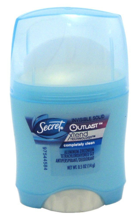 Secret Outlast Antiperspirant e Deodorante Invisível Sólido, Complete Limpo, 14 g