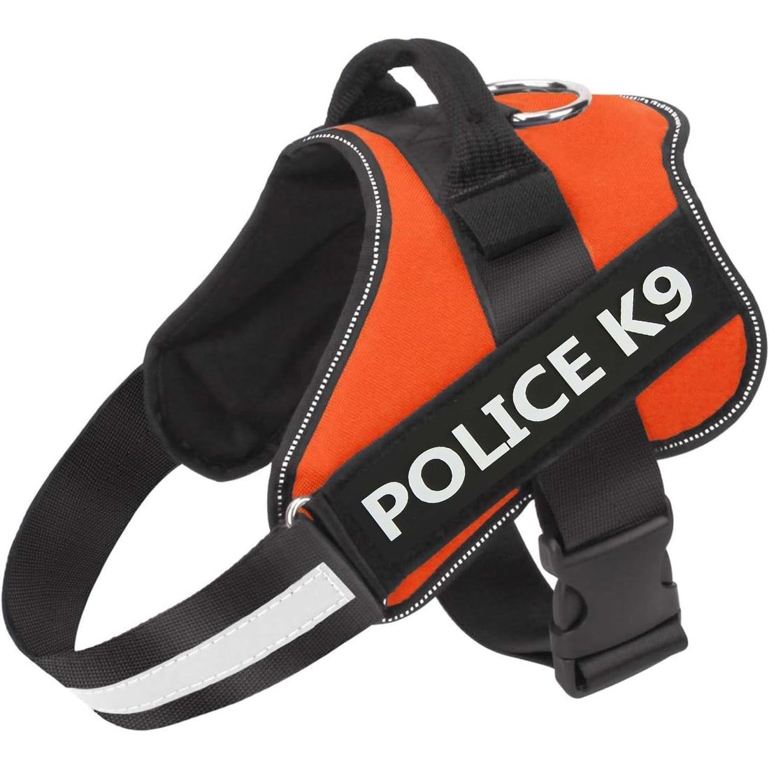 K9 Adjustable Unit Adjustable Chest Piece And Collar For Dogs (Orange, Meduim)