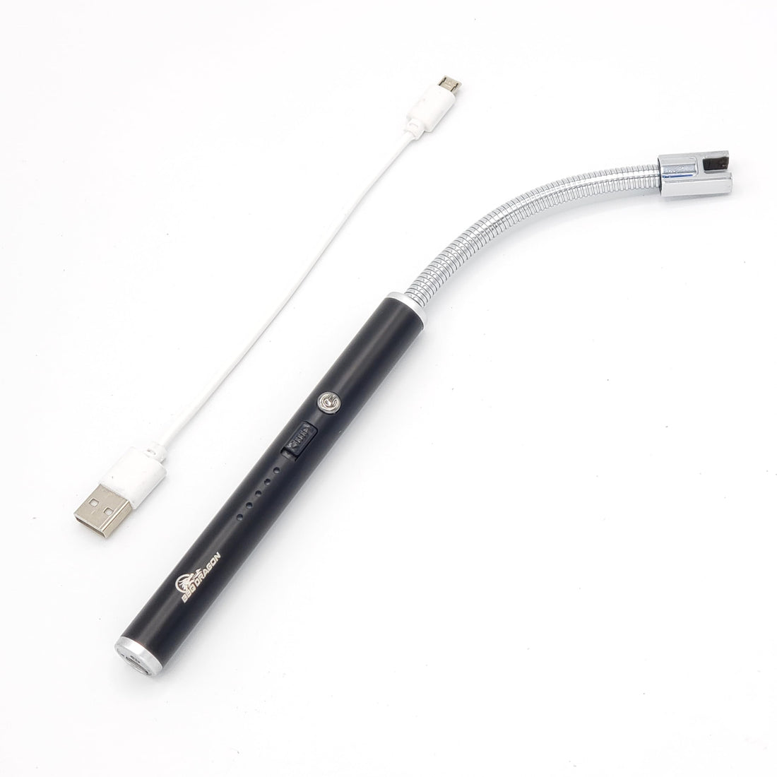 BBQ Dragon Rechargeable Electric Lighter - 9-Inch Flexible Neck for Candles, Camping, BBQ Grill - Flameless USB Arc Lighter for Kitchen Stove, Fireplace