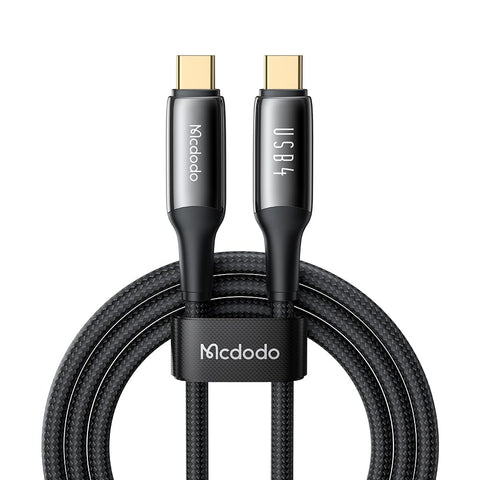 mcdodo USB 4 Cable 4ft,240W Fast Charging USB C to USB C Cable,40 Gbps Data Transfer 8K Video Ultra-Clear Output Audio Video Synchronization Suitable for Thunderbolt 4、iPhone 15、Laptop、Hub、Docking