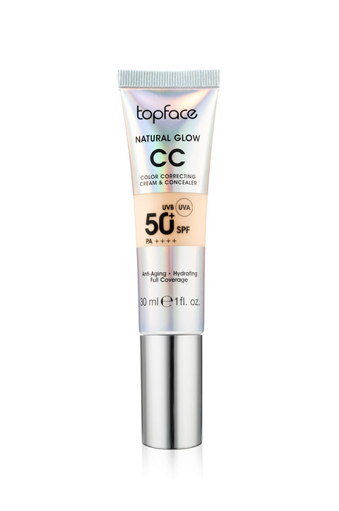 Topface Natural Glow CC color correcting Cream & concealer 50+ SPF -002