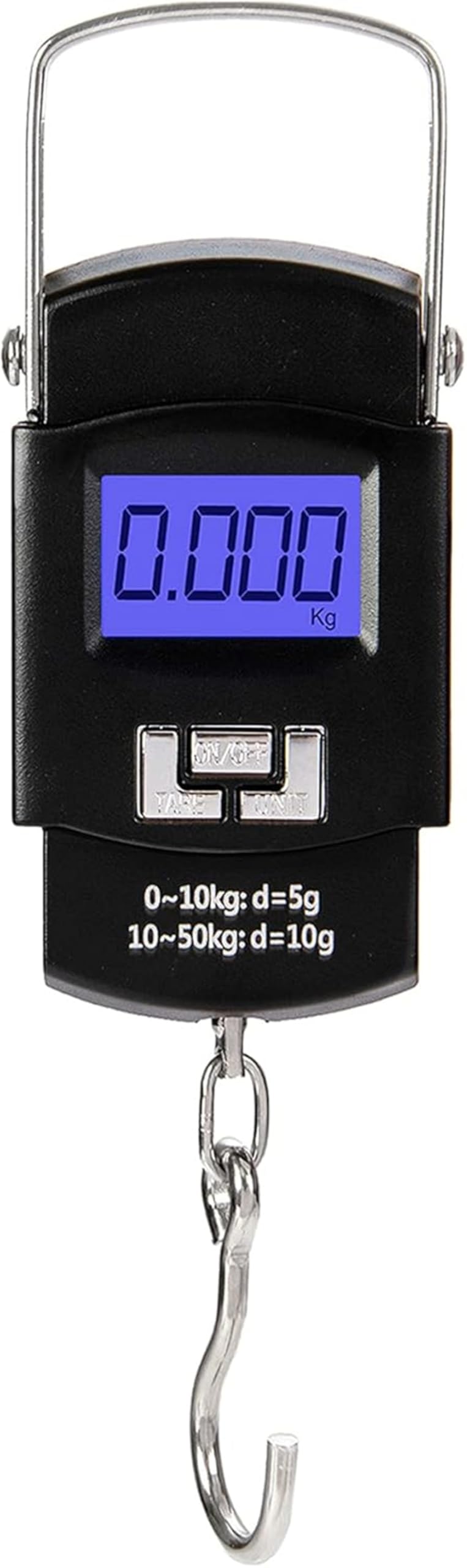 Generic Portable Digital Hanging Luggage Scale, 50kg/110lb Capacity, LCD Display, Travel Suitcase Weight Scale with Hook