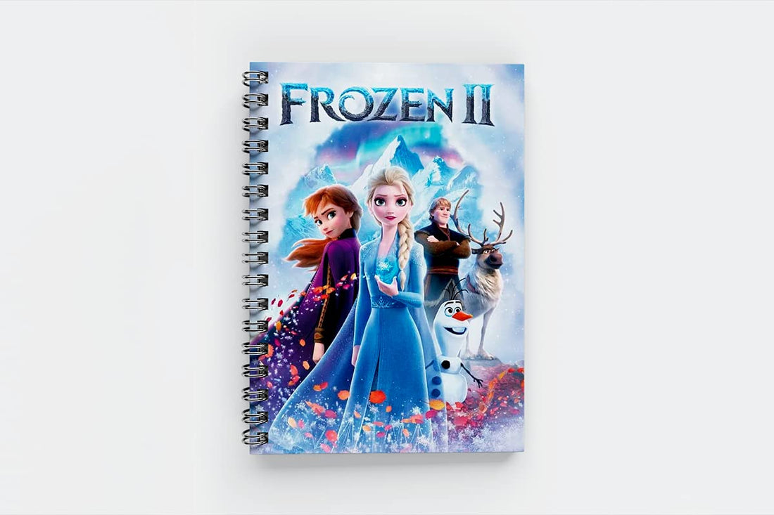 Frozen II Note Book A5 - 50 Papers - Wooden Cover