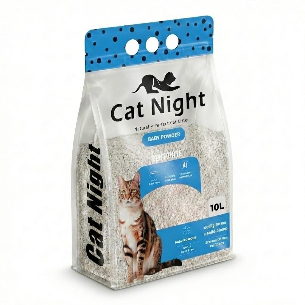 Cat Night Baby Powder Scented Cat Litter 10 Liter