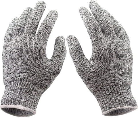 MySouq-Store (2pcs) Cut Resistant Gloves, Food Grade Level 5 Protection, Safety Kitchen Cuts Gloves for Oyster Shucking, Fish Fillet Processing, Mandolin Slicing, Meat Cutting and Wood Carving