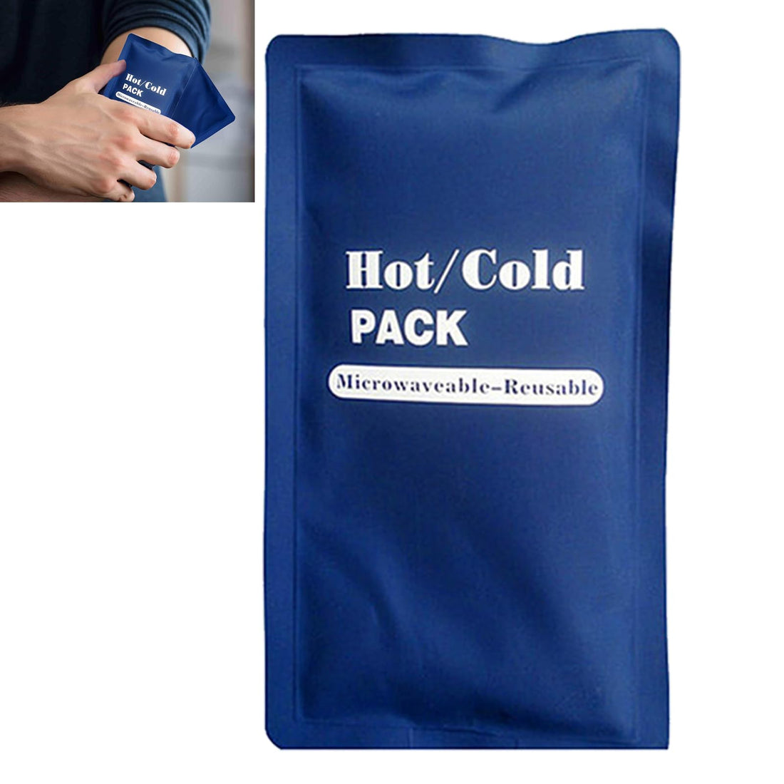 KOAHDE Gel Cushion for Hot and Cold, Reusable Hot Cold Gel Packs, Small Ice Pack, Hot Cold Pack for Ankle, Knee, Wrist, Elbow