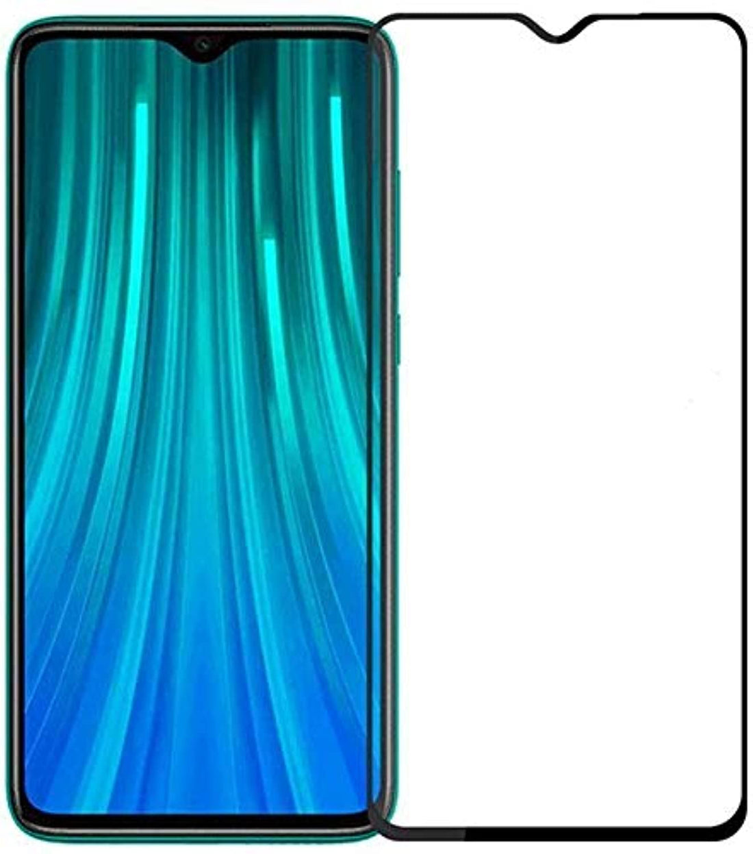 For Xiaomi Redmi Note 8 5D glass screen protector - Black
