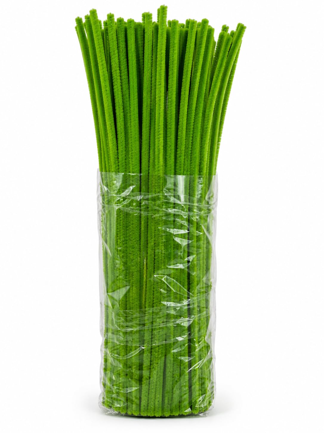 Green Pipecleaner 100pcs for Hobby Crafts, Scrapbooking, DIY Accessory - 30 cm Chenille Stems