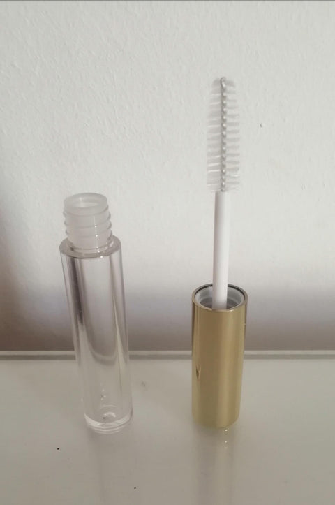 1pcs 3ml Empty Refillable Eyelash and Eyebrow Makeup Refill Box Clear Gold Cap