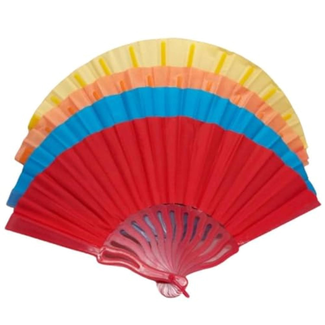 Hand Fan for Women and Girls Foldable Easy to Store Color High Quality Material (Milky)