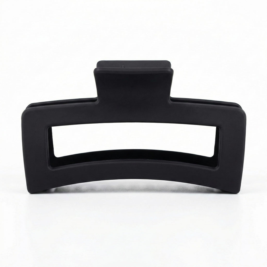 Nopatia Modern Design Rectangle Hair Clip Large Matte Hair Clip - Stylish and Attractive Modern Geometric Design Hair Accessory (Black)