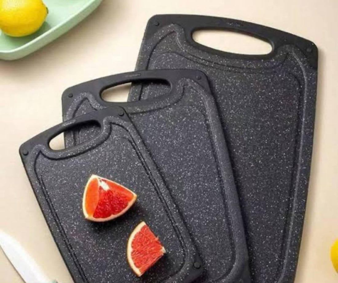 Oval Granite Pans - High-Quality Non-Stick Surface Set of 3, Excellent Heat Distribution. Available in Beige, Black, and White.