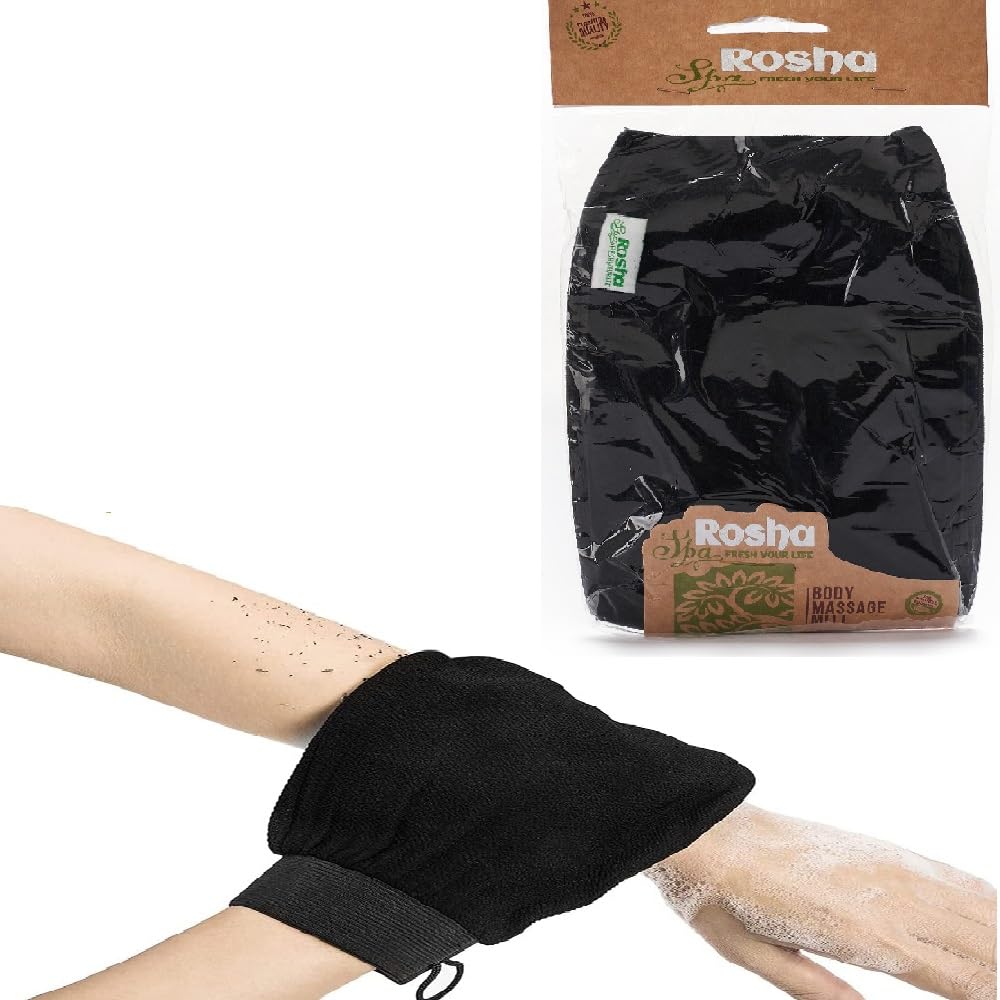 Rosha Spa Loofah Moroccan Bath Two Sided Face Sander for Dead Skin and Soft Face Big