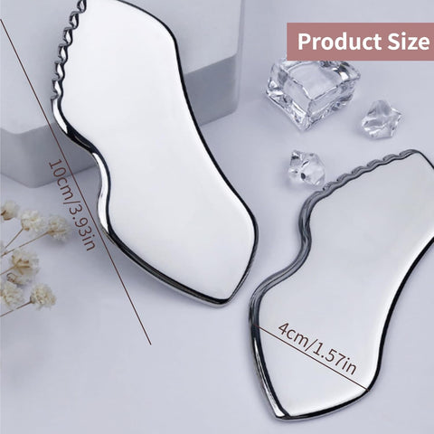 Upgraded Stainless Steel Gua Sha Tool for Face, Skin Tightening Beauty Tool for Body, Eyes, Neck