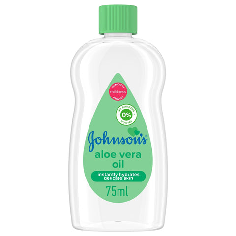 JOHNSON’S Baby Oil, Aloe Vera, 75ml