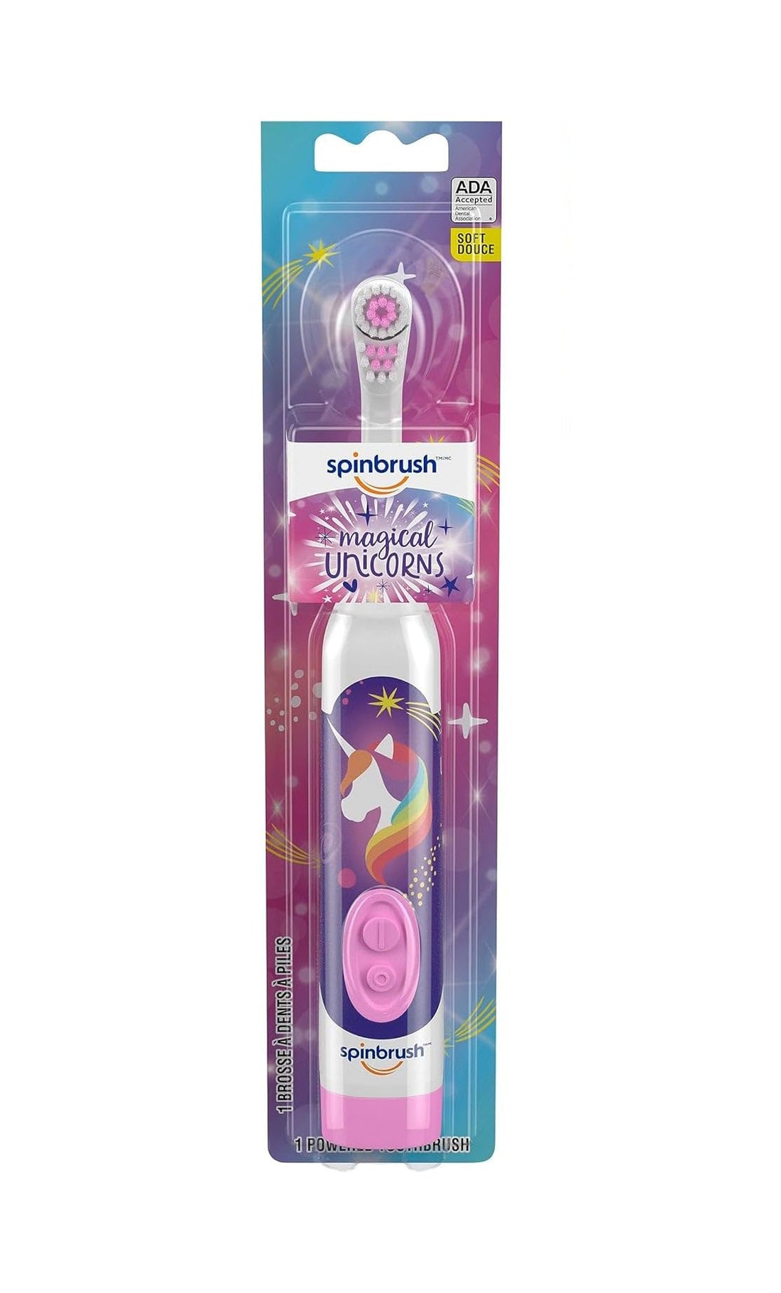Spinbrush Magical Unicorns Battery-Powered Electric Toothbrush, Kids