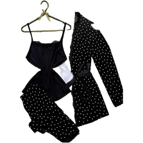 3 Pieces Women Pajama Set