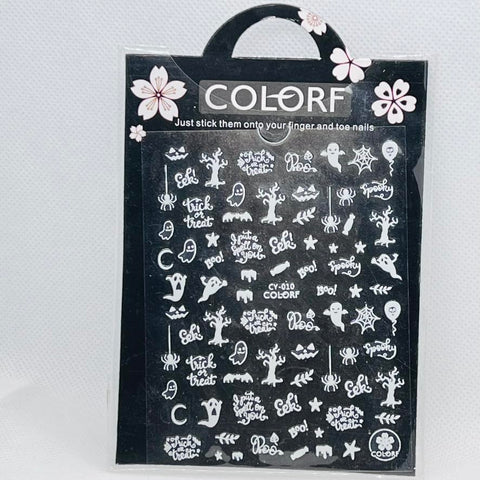 Premium Nail Stickers for Nail Art – Self Adhesive Luxury Nail Decals for Manicure & Press On Nails (Halloween Stickers)