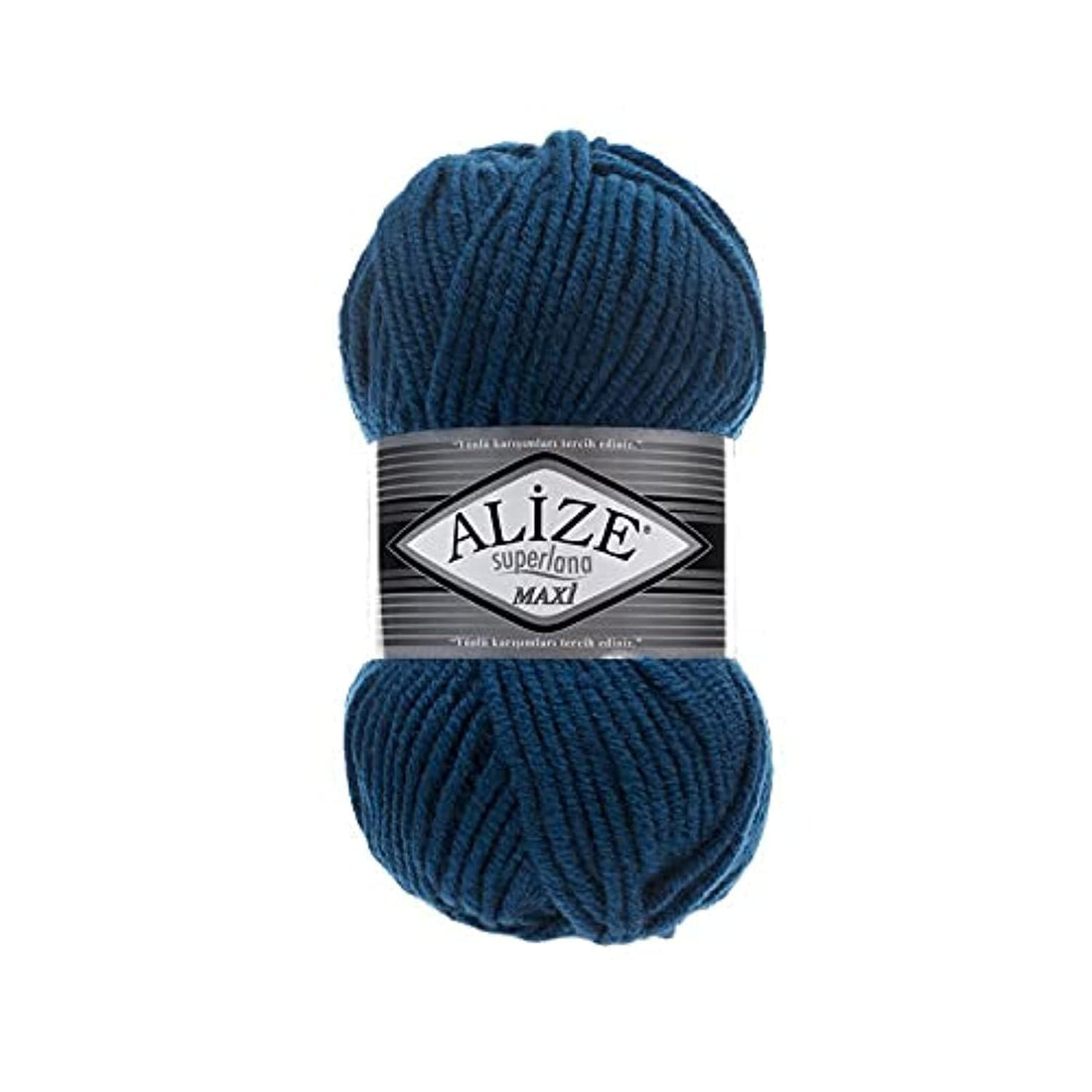 Alize SUPERLANA MAXI 155 Mykonos Blue - Crochet and Knitting Yarn