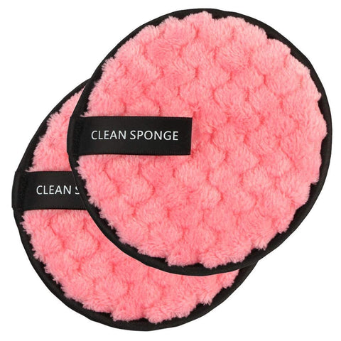 Sloane 2 Pcs Reusable Multi-functional Makeup Removal Facial Cleansing Pads (Multicolor)