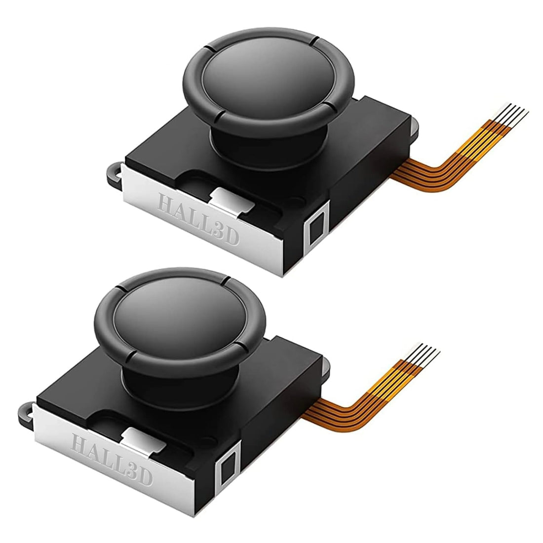 BRONAL Hall Effect Joystick, Joycon Joystick Replacement, No Drift, Replacement Joystick Analog Thumb for Switch JoyCon, Switch OLED & Switch Lite Right/Left Stick (2pcs Single)