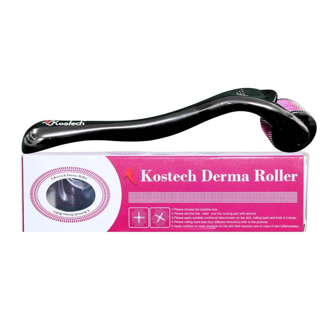 Microneedling Derma Roller 0.5mm with 540 Needles for Skin and Hair Care