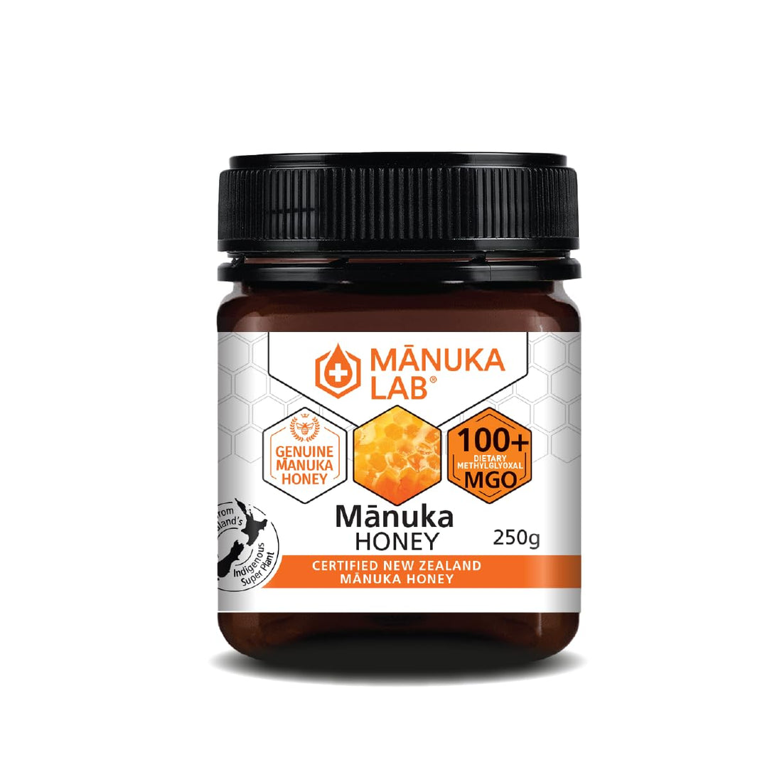 MANUKA LAB Certified New Zealand Manuka Honey (MGO 100+, 250 g (Pack of 1))