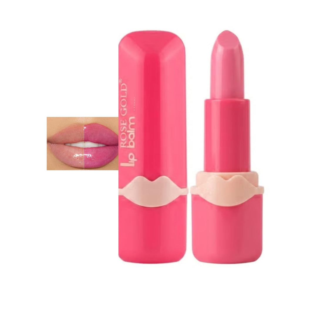 Magic Lip Balm – Color Changing pH Reactive Moisturizing Lip Treatment with Shea Butter & Vitamin E – Hydrating Natural Pink Tint Lip Care Stick for Dry and Chapped Lips Daily Use (02)