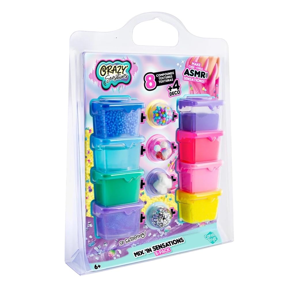 Canal Toys Crazy Mix In Sensations Slime Toy, 8-Pack