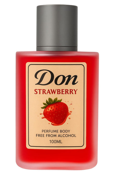 Don Strawberry Perfume Body Free From Alcohol 100ml