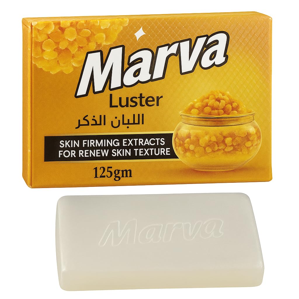 Marf Luster Frankincense Soap - Brightening, Firming & Rejuvenating Skin - Natural Extract - 125g