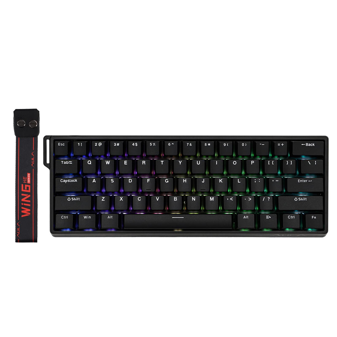 EPOMAKER AULA WIN60 HE 60% Wired Magnetic Keyboard Adjustable Working Point 8000Hz Polling Rate Hall Effect Switch Hot Swap Compatible for FPS Gaming (Black)