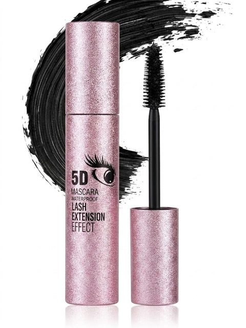5D EFFECT MASCARA Waterproof, Volume and Length Waterproof,Extra Long Thick -Lengthening,False Lash Effect- SILICON BRUSH -BLACK-13ML