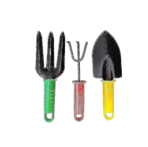 Garden tools set Metal with a plastic handle