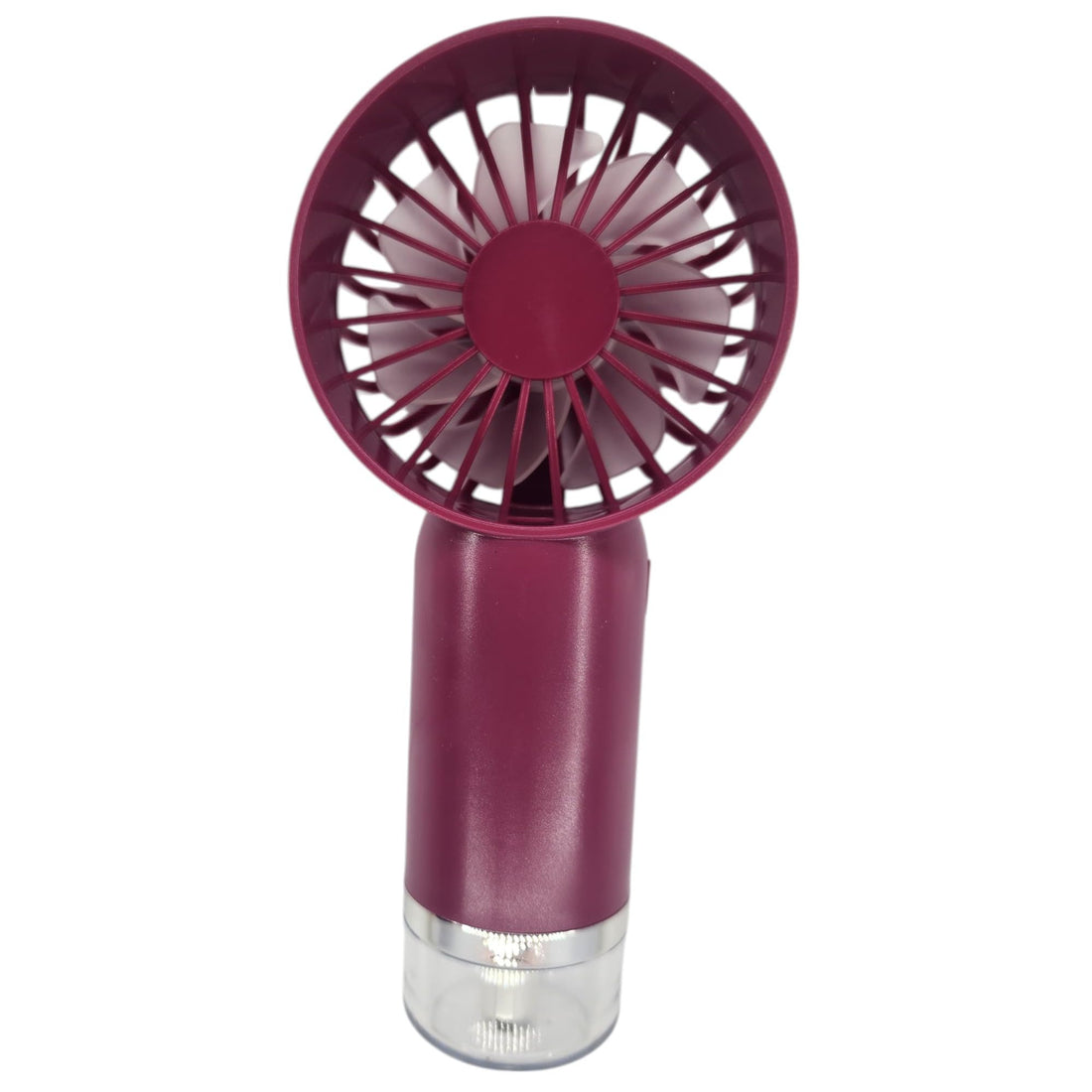 Portable Mini USB Rechargeable Desktop Fan with Silent Spray Humidifier (Purple)